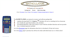 Desktop Screenshot of mathculator.com