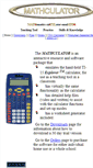 Mobile Screenshot of mathculator.com